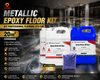 Metallic Epoxy Floor Coating for Garage & Showroom | CNMI