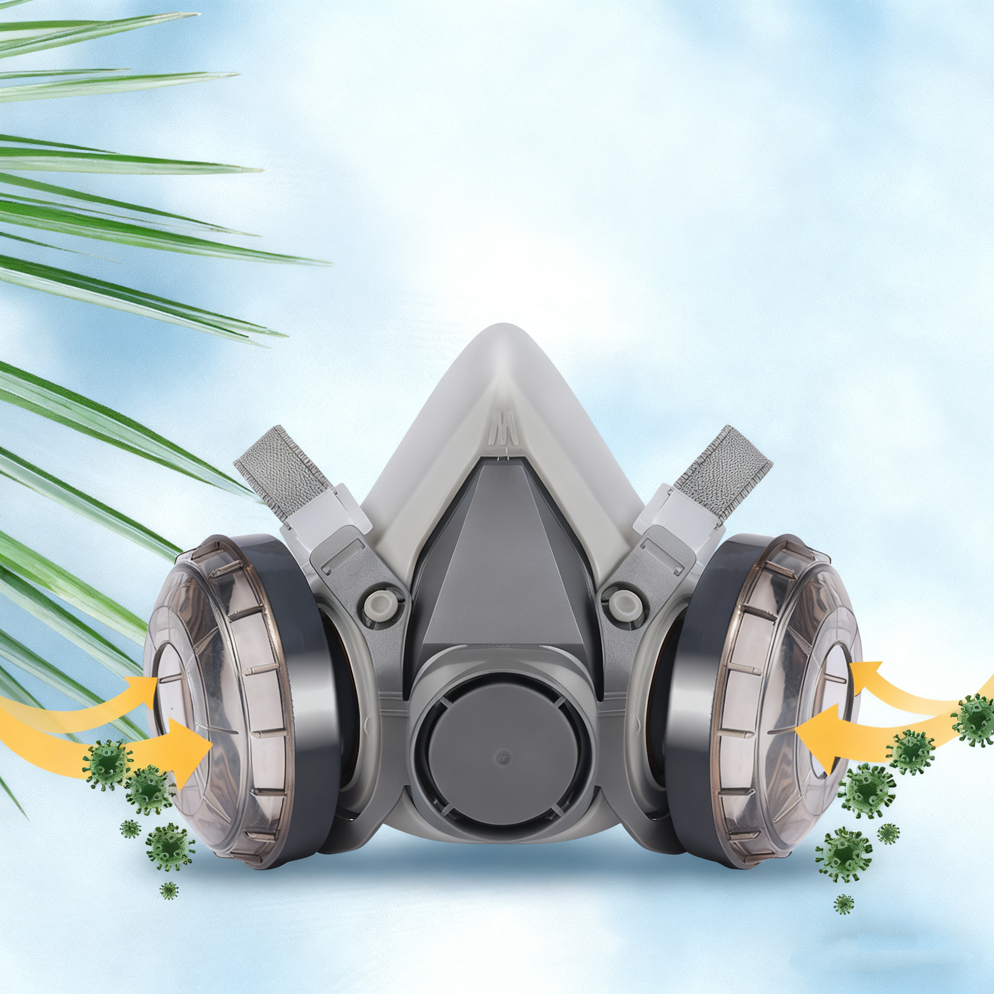 Dust Mask with Integrated Anti-Fog Goggles