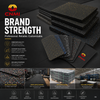 500*500*25mm Shock-absorbing Gym Rubber Mats Anti Slip Flooring | CNMI