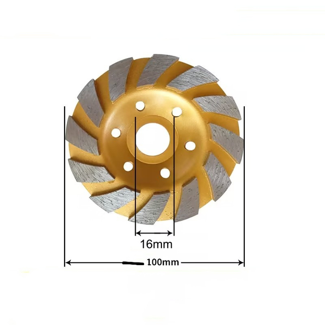 CNMI Heavy Duty Diamond Grinding Wheel for Cement Stone Concrete Double Row Disc Cup Bowl Grinding Pad