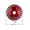 CNMI Heavy Duty Diamond Grinding Wheel for Cement Stone Concrete Double Row Disc Cup Bowl Grinding Pad
