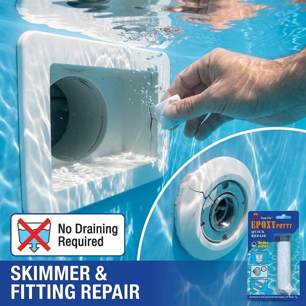 CNMI Waterproof Underwater Pool Repair Epoxy Putty Stop Leak Sealing Stick for Swimming Pool Skimmer Tile Crack Spa