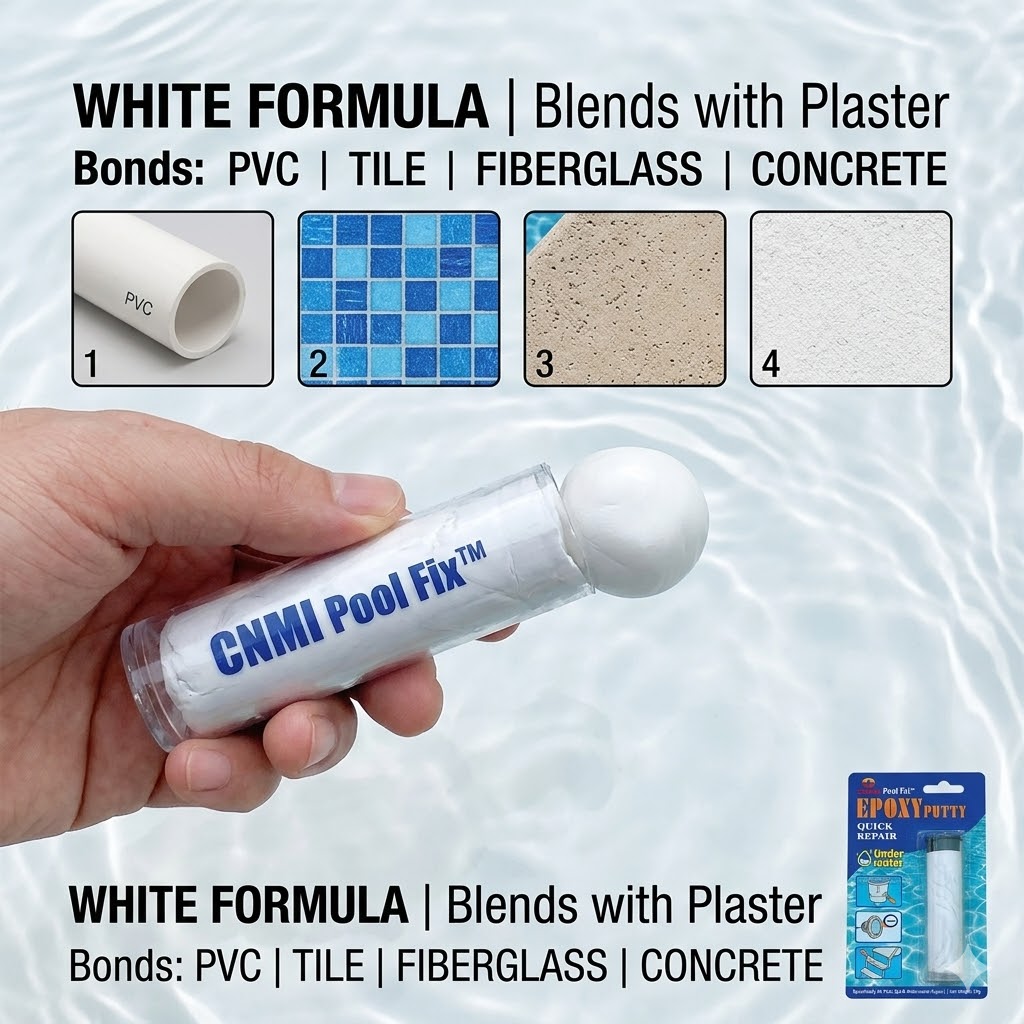 CNMI Waterproof Underwater Pool Repair Epoxy Putty Stop Leak Sealing Stick for Swimming Pool Skimmer Tile Crack Spa