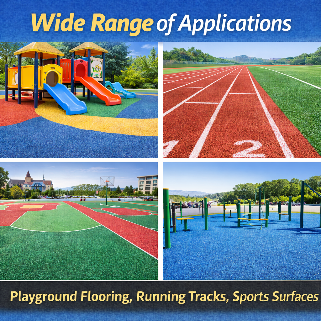 High Quality EPDM Rubber Granules for Sports Flooring and Playground Surfaces