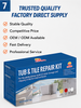 Tile Repair Kit for Ceramic & Porcelain | Bathtub Sink Crack Repair Adhesive | Fiberglass Tub Repair Kit OEM