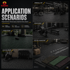 500*500*15mm Shock-absorbing Gym Rubber Mats Anti Slip Flooring | CNMI