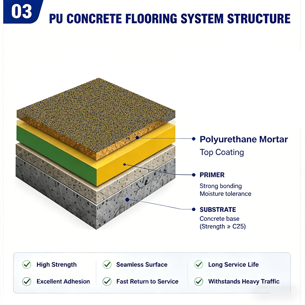 Polyurethane Cement Flooring for Food Factory | CNMI