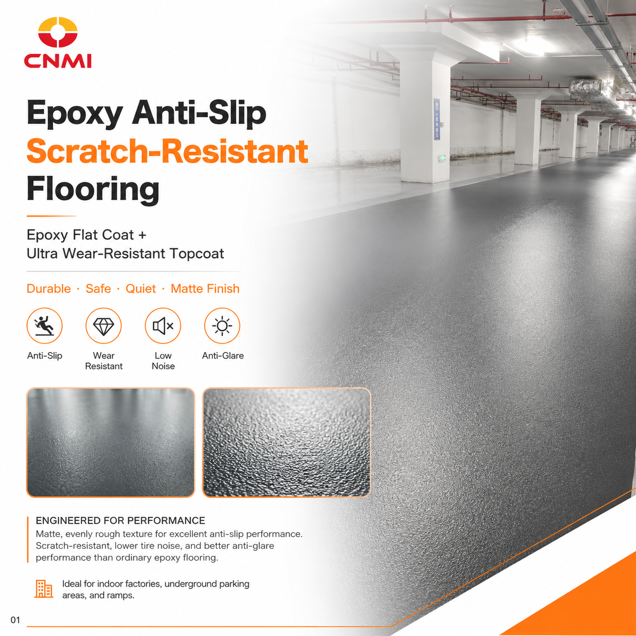 CNMI Epoxy Anti Slip And Super Wear-resistant