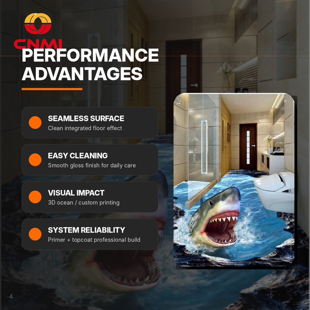 3D Epoxy Floor Coating for Garage & Showroom | CNMI