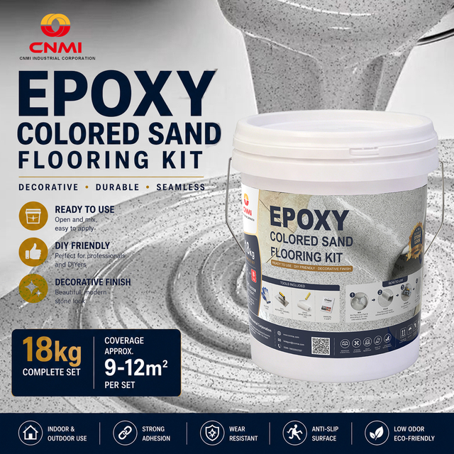Epoxy Color Sand Floor Coating for Factory & Workshop | CNMI