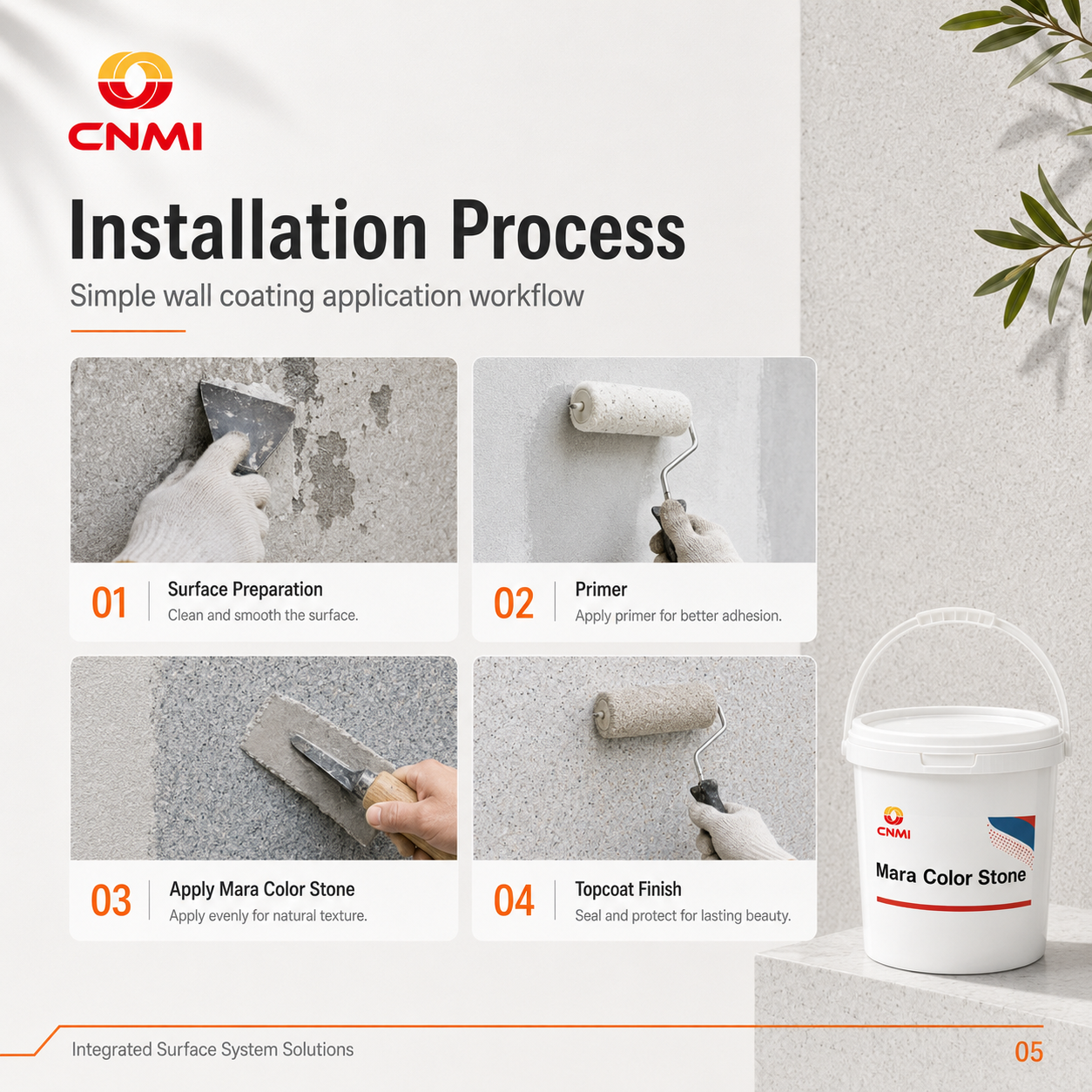 Mara Colored Stone Wall Coating for Interior & Exterior Wall | CNMI