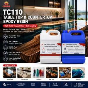TC110 1:1 High Viscosity Crystal Clear Epoxy Resin for Tabletop|CNMI