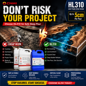 CNMI HL310 5cm Deep Pour Low Exotherm Epoxy Resin for River Table