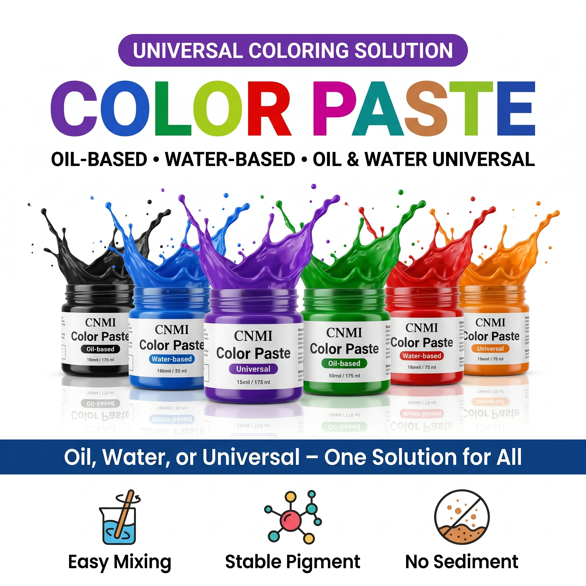 CNMI Color Paste Liquid Epoxy Resin Color for Painting Handmade Art Craft Pigment Floor