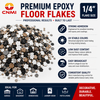 1/4" Epoxy Flakes Low Dust Custom Blend for Garage Floor