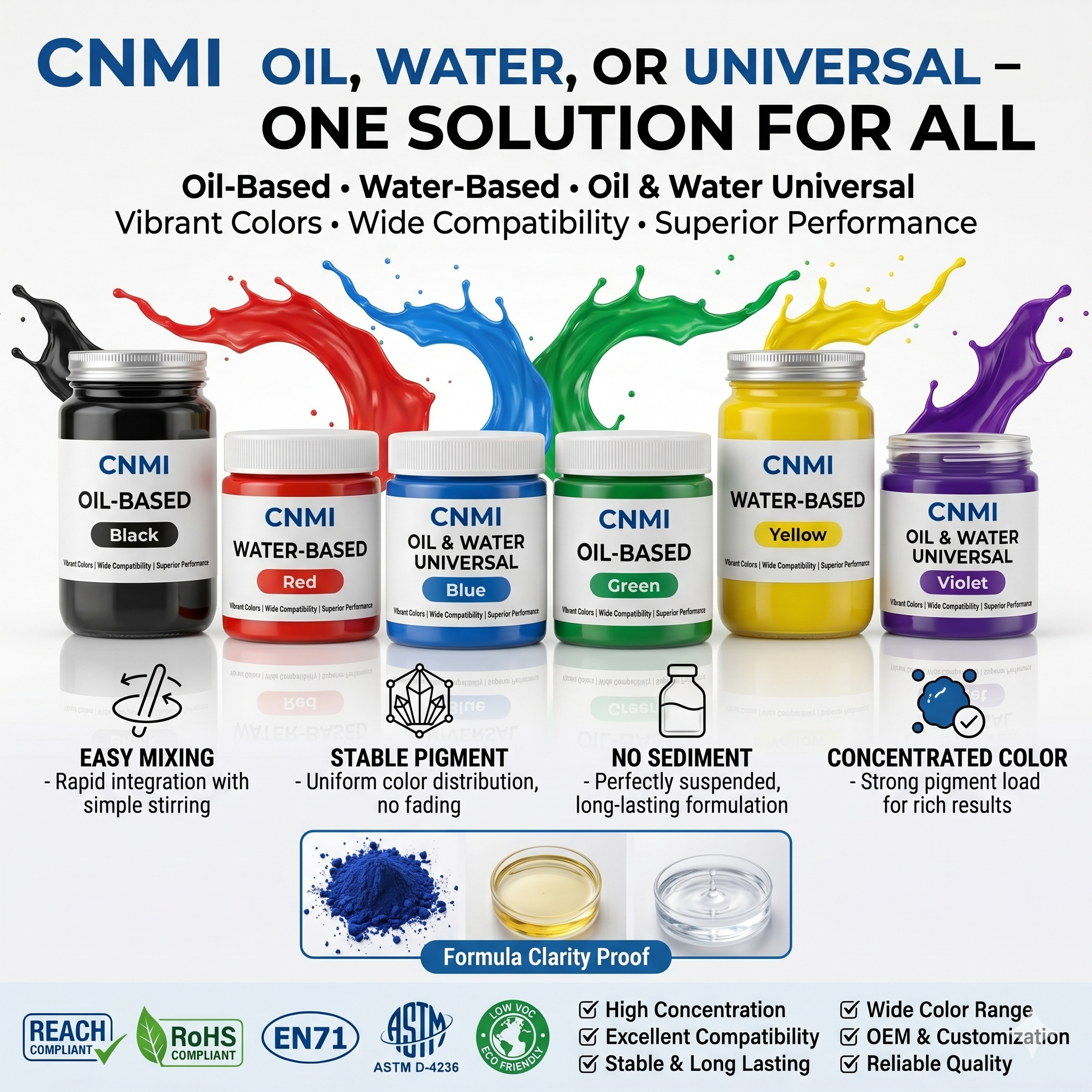 CNMI Color Paste Liquid Epoxy Resin Color for Painting Handmade Art Craft Pigment Floor