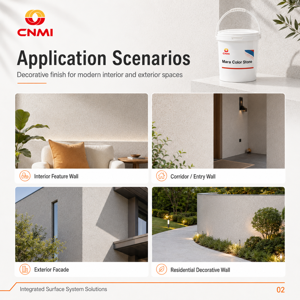Mara Colored Stone Wall Coating for Interior & Exterior Wall | CNMI