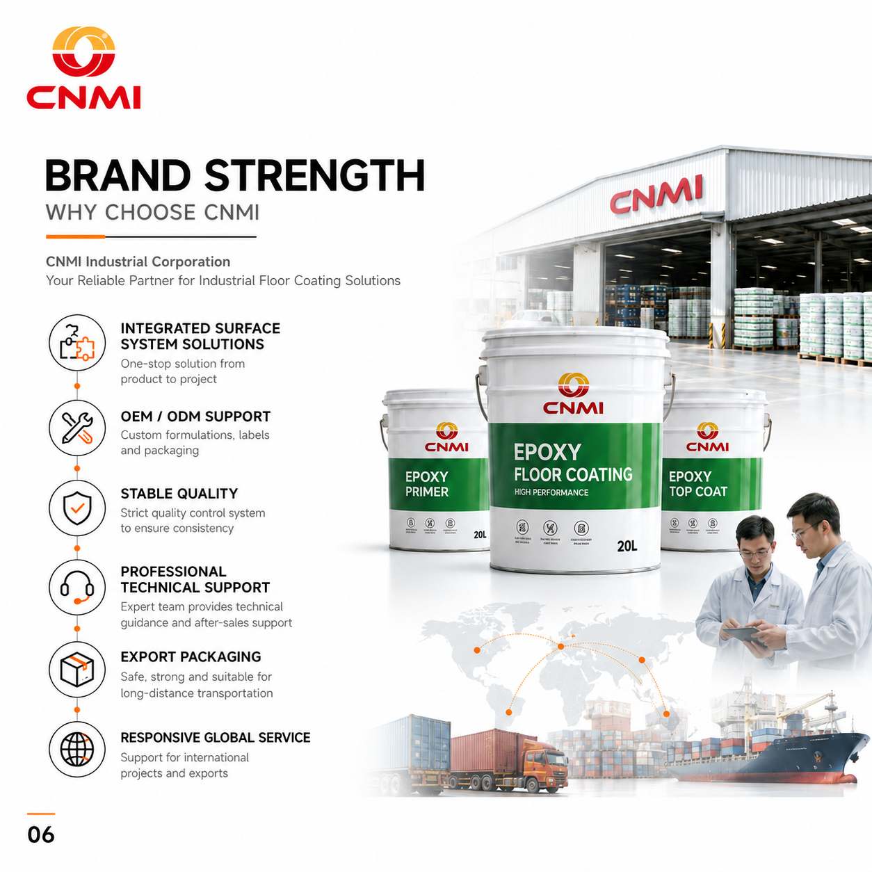 Epoxy Thin Coating for Warehouse Factory｜CNMI