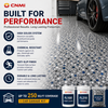 Epoxy Garage Floor Coating Kit with Flakes – High Solids System for 1 Car Garage 275 sq.ft