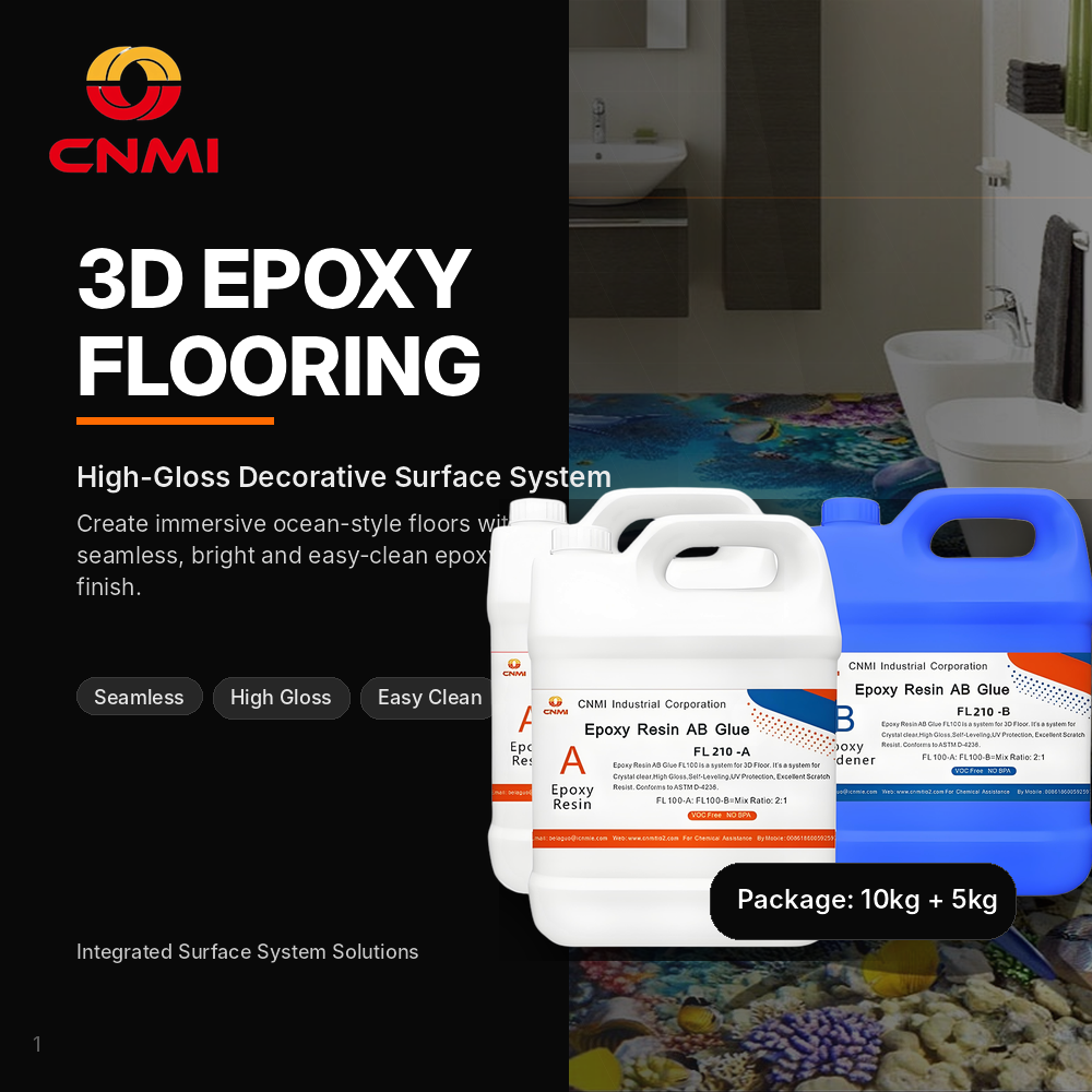 3D Epoxy Floor Coating for Garage & Showroom | CNMI