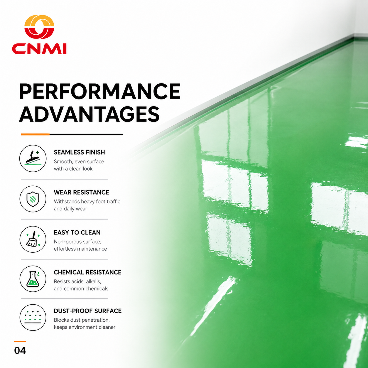 Epoxy Thin Coating for Warehouse Factory｜CNMI