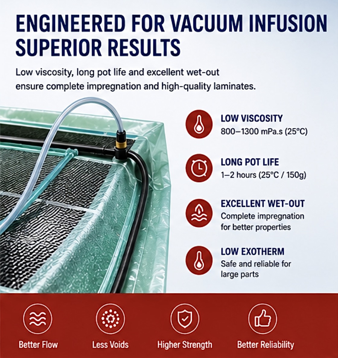 TG 70 Epoxy Resin for RTM polymer composite materials | CNMI