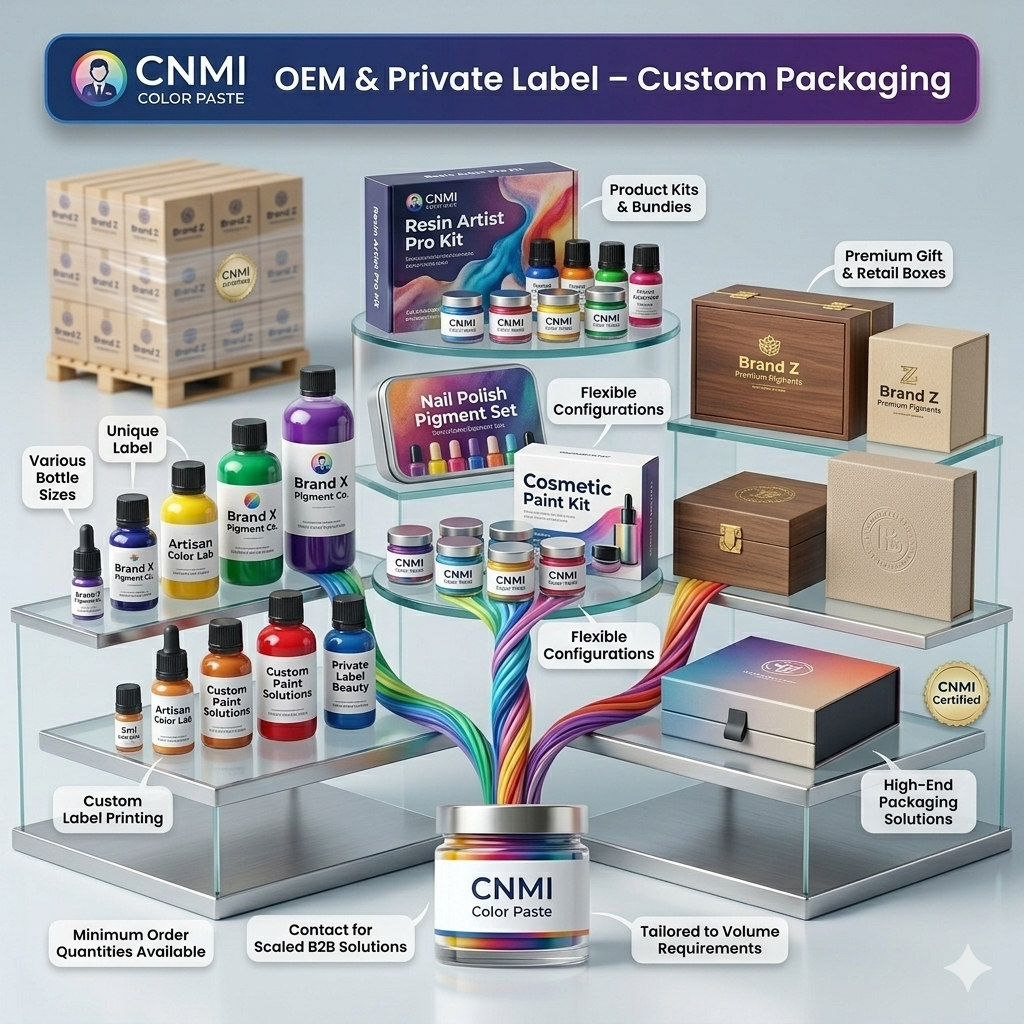 CNMI Color Paste Liquid Epoxy Resin Color for Painting Handmade Art Craft Pigment Floor