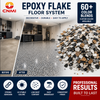 1/4" Epoxy Flakes Low Dust Custom Blend for Garage Floor
